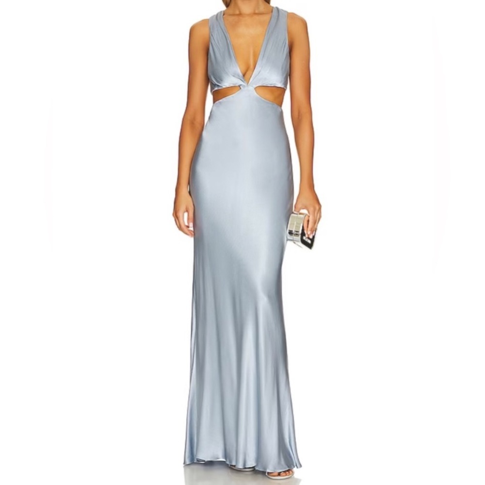 Shona joy La Lune Plunged Cut Out Maxi Dress size 4